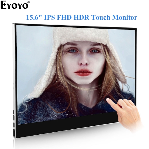 Eyoyo EM15P 15.6" inch IPS Display 1920x1080 Portable HDMI Monitor HDR Display Second Screen for Laptop PC Gaming Monitor