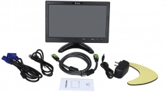 Eyoyo 10 Inch Monitor 1024x600 Display HD TFT LED Screen Support AV VGA BNC HDMI Video Input for CCTV DVD PC DVR with Speaker