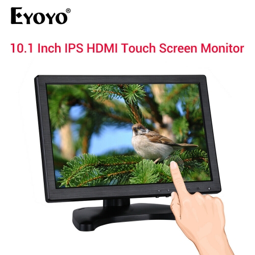 EYOYO 10.1" Touch Screen IPS Monitor 178 Degree Support VGA USB HDMI for CCTV