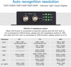 TVI/CVI/AHD to HDMI Converter Adapter, Full HD 4K 720P/1080P/3MP/4MP/5MP/8MP BNC to HDMI Video Converter for Monitor HDTV DVRs, Convert TVI CVI AHD CVBS BNC Video Signal to HDMI