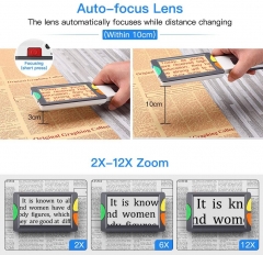 40% Off Code,9KDKGK51FN1M,Ship from Amazon FBA Eyoyo RS430X Portable Digital Magnifier 4.3 Inch Screen 2X-12X Zoom Auto Focus Fucntion Electric Reading Aid