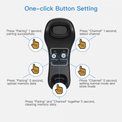 Eyoyo Wireless Barcode Scanner with USB Cradle Charging Base, 492ft Long Transmission Handheld 1D Cordless Barcode Reader Portable Bar Code Scanning for Bookstore Retail Supermarket Warehouse