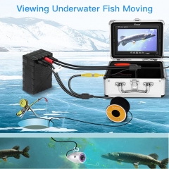 Eyoyo Underwater Fishing Camera 7 inch Color Screen 1000TVL Waterproof IR Camera for Lake Boat Sea Ice Fishing (7