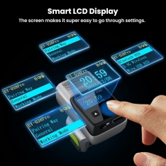 Eyoyo Ring Barcode Scanner with Screen: Fast & Long-Range Scanning, Mini Wearable 1D&2D Wireless Bluetooth Finger QR Code Scanner Compatible with iPhone iPad Android Phone for Warehouse Inventory