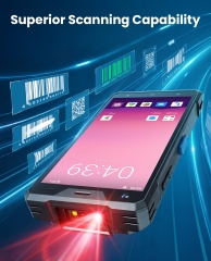 Eyoyo Wireless Android Barcode Scanner: Handheld 1D/2D/QR Code Scanner Mobile Computer, 5.5