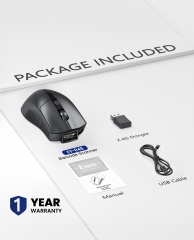 Eyoyo Wireless Mouse Barcode Scanner: 2-in-1 Bluetooth QR Code Scanner & Mouse Combo with 1200mAh Battery & Power Indicator, Portable 1D 2D Barcode Reader for POS System, Laptop, Retail, Home Business