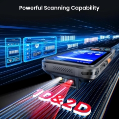 Eyoyo Wireless Android Barcode Scanner: Upgraded Android 15 Handheld Mobile Computer PDA with WiFi Bluetooth Cellular Connection, 4