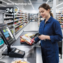 Eyoyo USB 2D Handheld Wired Barcode Scanner, Automatic QR Code Scanner PDF417 Data Matrix Bar Code Reader with USB Cable for POS Mobile Payment, Convenience Store, Warehouse, Supermarket