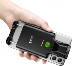 Eyoyo Bluetooth Back Clip Phone Barcode Scanner, 1D 2D QR Wireless Bar Code Reader with 1600mAh Rechargeable Battery, Compatible with iPhone, ipad, Android,for Book Warehouse Inventory Management