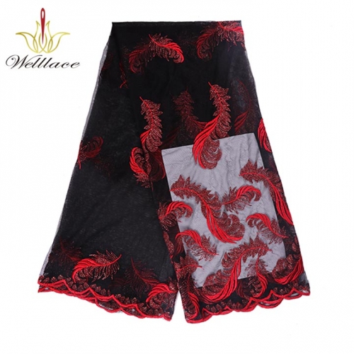 Nigerian Luxury Lace Fabric Nigeria Laces Fabric Red African Lace Fabric