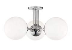 3-Light Semi Flush Mount