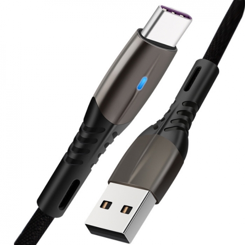 Black Charging Cable USB-A to C