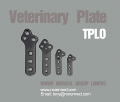 Veterinary Orthopedic Implant- Titanium 1.5 TPLO Plate