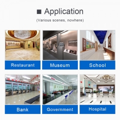 SYET 55 Zoll Intelligente IR-Touch-Anfrage in einem Kiosk Informationsdisplay 10-Punkt-Dual-System optional 4G + 128G
