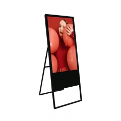 43 Inch best digital signage lcd advertising screen Network Remote Control Rotation Gear Indoor Portable Digital Display Ads Player For Hotel SYET