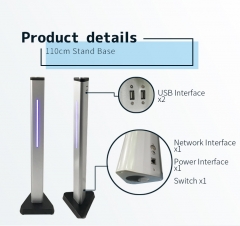 1.1m/0.6m stand base/desktop for facial recognition body temperature device