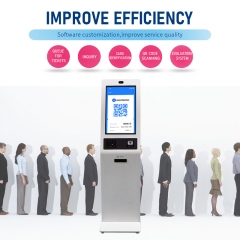 Queue management system self kiosk machine