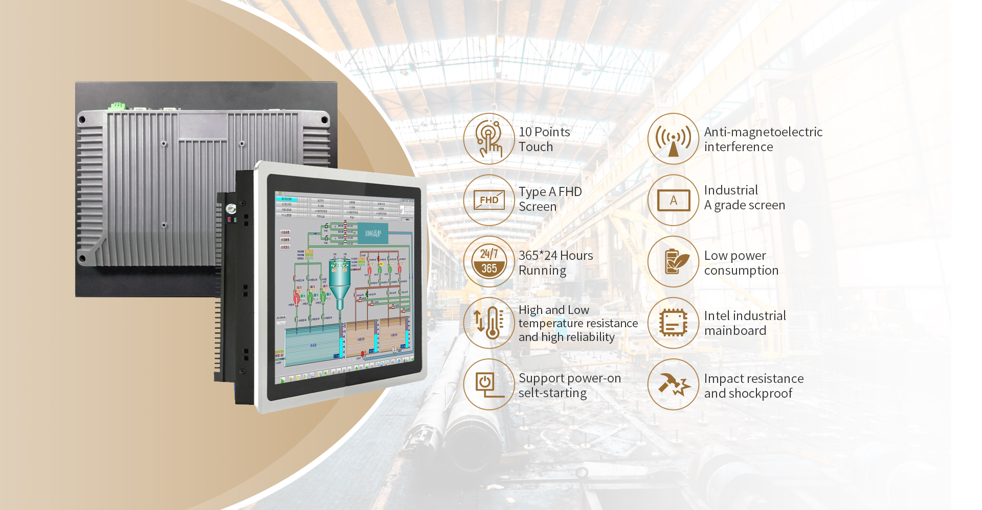 Industrial Monitors For The Crane Cab