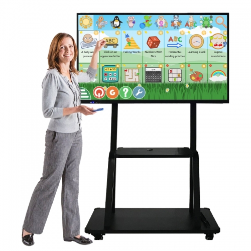 SYET 55-100 inch Interactive display board Electronic whiteboard for classroom OPS touch screen