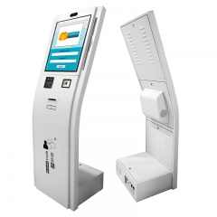 Self check in kiosk for hotel bank hospital government