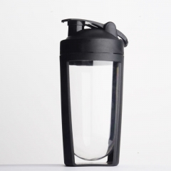 Extrely Simple Protein Shaker Bottle with Wide Mouth and Handle