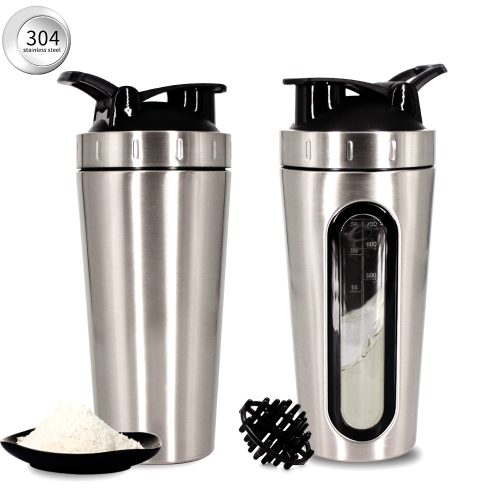 750ML Custom Stainless Steel Protein Shaker Bottle