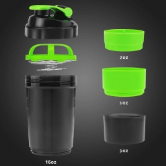 600ml Spider Bottle With Stainless Blender Spring With 2 Containers
