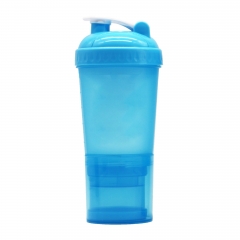 600ml Protein Shaker Bottle With Nutrition Container