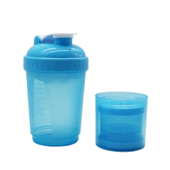 600ml Protein Shaker Bottle With Nutrition Container