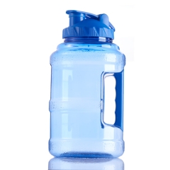 2.5L Gym Fitness Blue Water Bottle Jug with Handle for Drinking