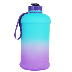 1.3L Gradient Plastic Drinking Water Bottle Jug for Fitness