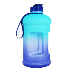 1.3L Gradient Plastic Drinking Water Bottle Jug for Fitness