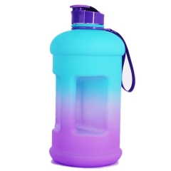 1.3L Gradient Plastic Drinking Water Bottle Jug for Fitness