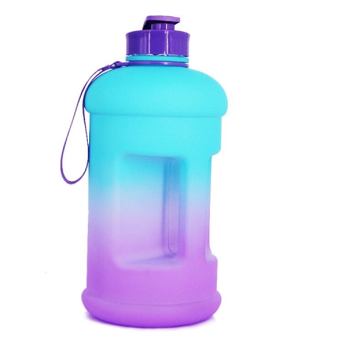 1.3L Gradient Plastic Drinking Water Bottle Jug for Fitness