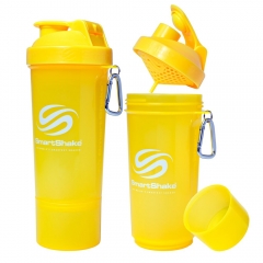 500ML Slim Smart Shaker Bottle with Storage