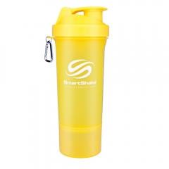 500ML Slim Smart Shaker Bottle with Storage