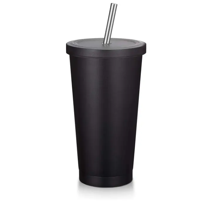 500ml Steel Vaccum Tumbler With Straw