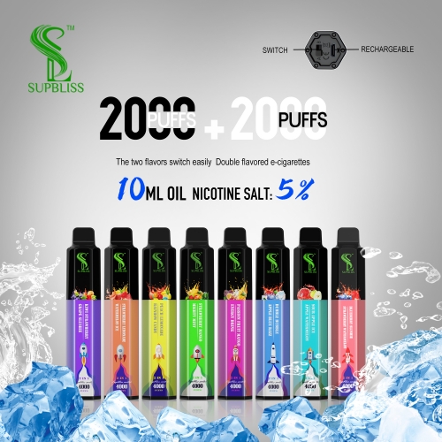 Fumot Original Supbliss Switch Duo 4000 Puffs 2 in 1 Dual Flavor Disposable Vape Pod Device