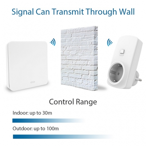 EU Wireless Socket Plug 16A with Kinetic Remote Control