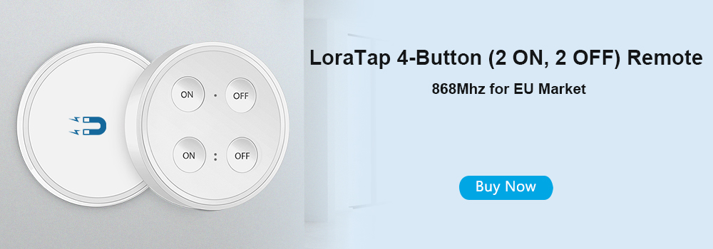 LoraTap Wireless Switch Kit, with 10min 30min Timer, 2500W Receiver, 868Mhz  Radio Transmitter, Back and forth, Wall Remote Control for VMC Lighting