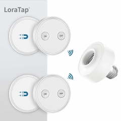 LoraTap Remote Control Outlet Plug Adapter with Remote, 656ft Range  Wireless Switch for Lights and Household Appliances, No Hub Required,  16A/1760W