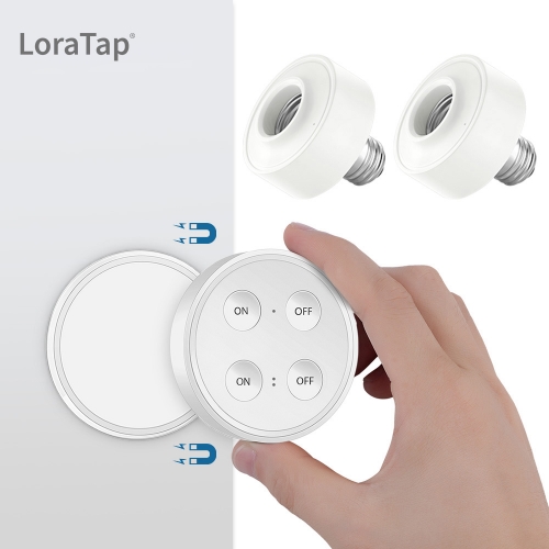 Wireless Light Socket with Magnetic Base Remote Control Lamp