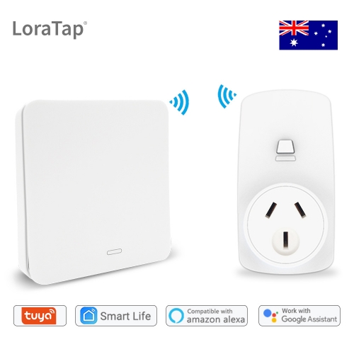 Wifi Socket Tuya Smart Life AU Plug Voice Control Google Home Alexa Echo Wireless Switch Remote Control No Battery Needed