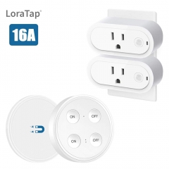 LoraTap Mini Wireless Remote Control Outlet Plug Adapter (3 Pack