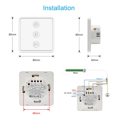 EWeLink-interruptor WiFi para persiana enrollable, motor eléctrico, Control  por voz, Google Home, Alexa, Echo, Smart Home, DIY, UE, EE. UU.
