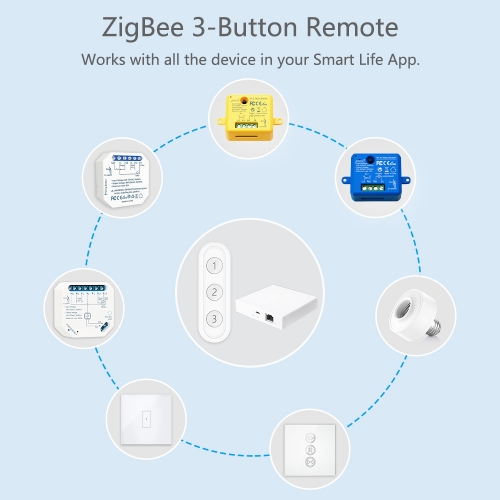 LoraTap Remote 3 Button SS600ZB Zigbee compatibility