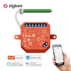 Module de commutateur de rideau Tuya Zigbee 3.0 pour moteur de volet roulant Compatible avec l'assistant à domicile Smart Life Alexa Zigbee2MQTT