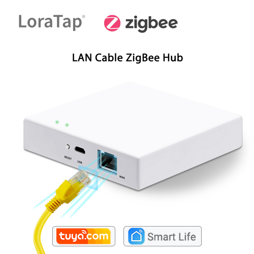 LoraTap Smart Home Tuya ZigBee 3.0  Hub Bridge Inalámbrico y con cable Smart Life App Control remoto Automatización DIY