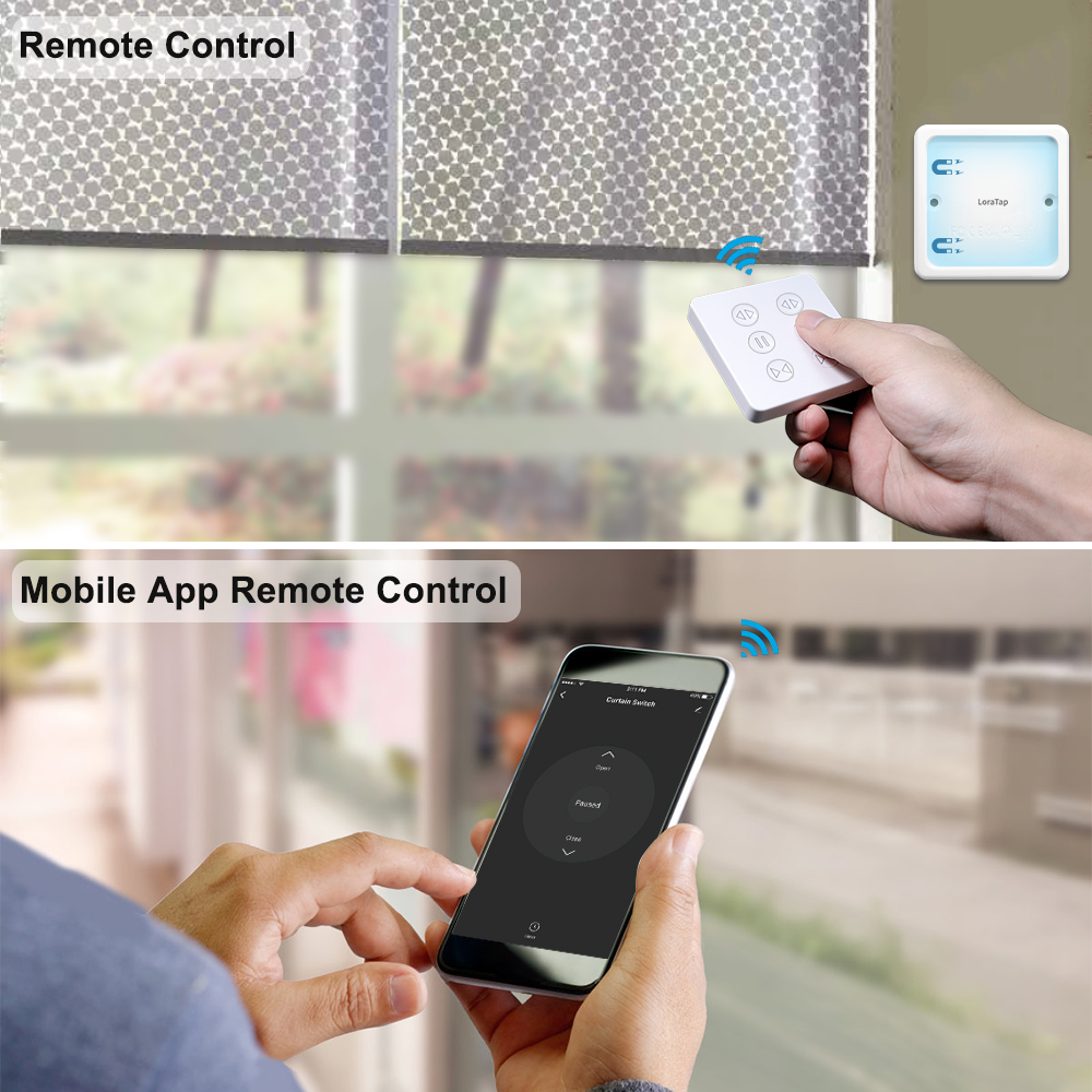 LoraTap Tuya Smart WiFi Curtain Switch Relay Module for Roller Shutter  Window Blinds Google Home Alexa Voice Control