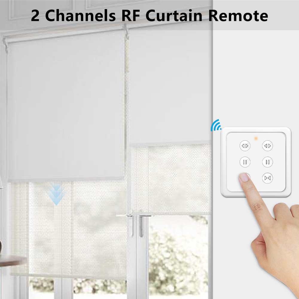 Interruptor de cortina Wifi Rf, módulo de persiana enrollable Tuya Smart  Life, transmisor de 433mhz, Control remoto, persianas para ventana, Alexa y  Google Home